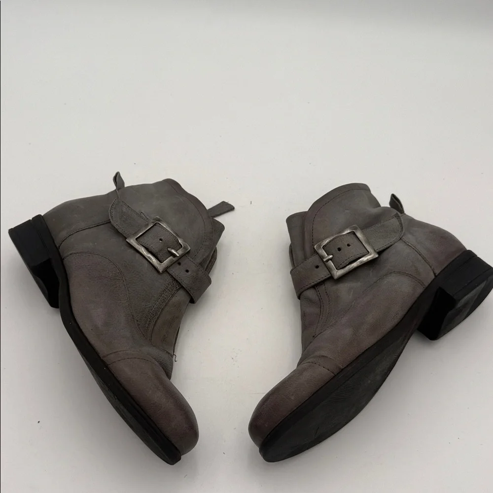Miz mooz Gray Women Ankle Boots women 38 Casual winter office retro Y2K leather